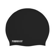 TOSWIM贴合型大码纯色硅胶游泳帽