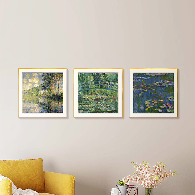 Monet Mono изысканный печатный пейзаж Sanlian Изображение 1