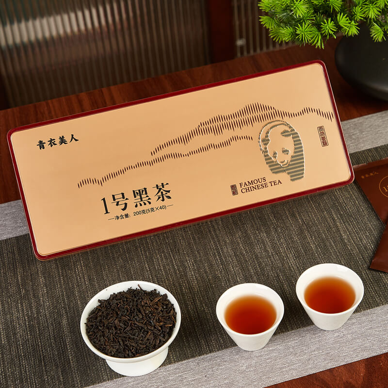 Qingyi Beauty № 1 подарочная коробка черного чая Чистая, не промываемая, устойчивая к пузырькам, не-брюшной Изображение 1