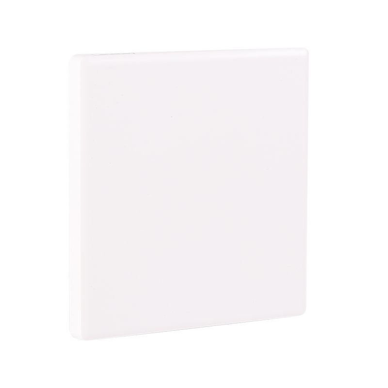 lanchey至薄2.5D玻璃面板开关插座 至薄PC塑料面板 空白面板 玉白