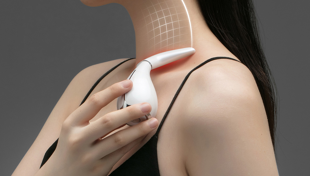Youpin WellSkins Neck Beauty Massager Heating Sonic Vibration Fade Fine Lines Lifting Scraping Relieves Muscle Fatigue Neck Care