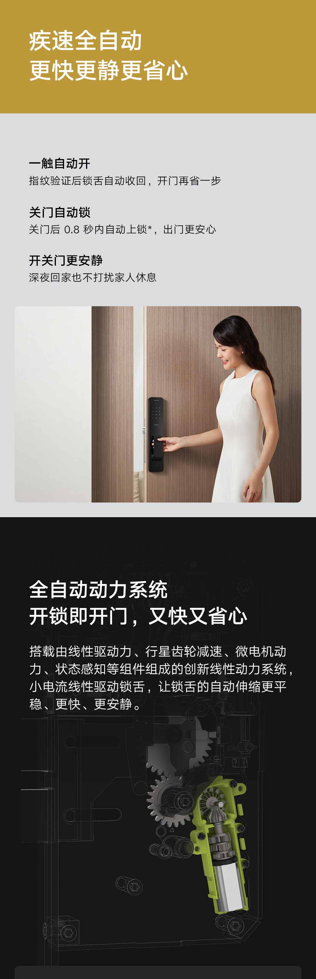 小米全自动智能门锁 小米有品