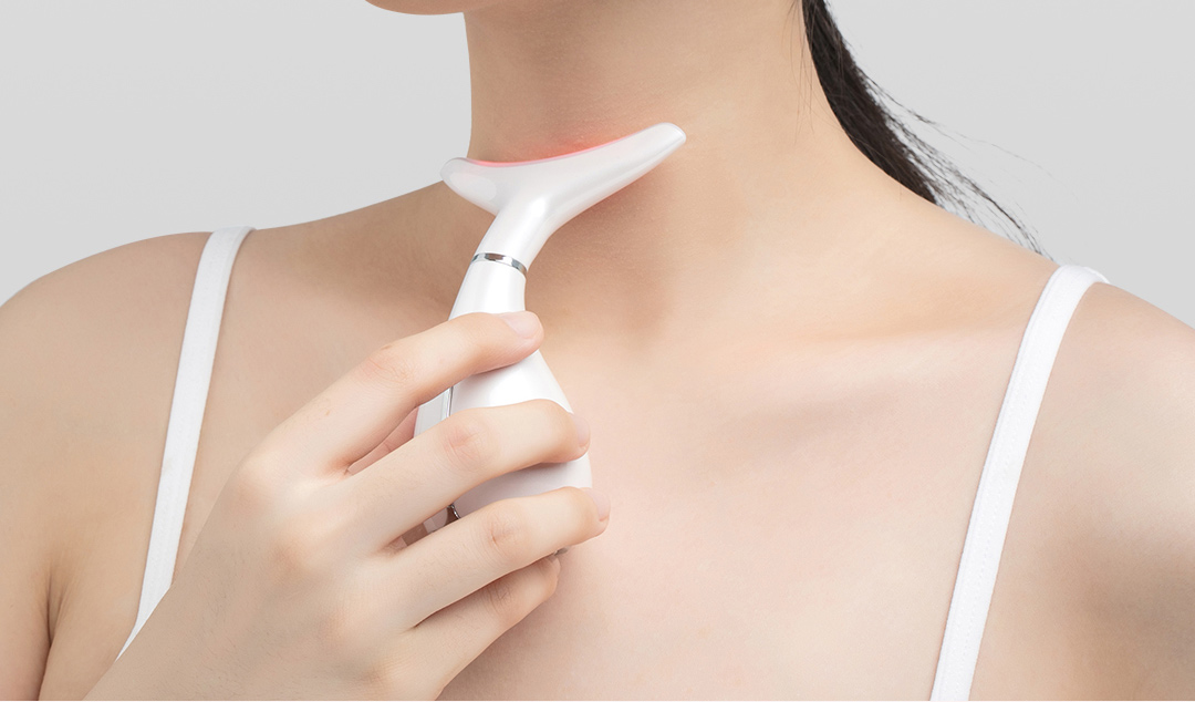 Youpin WellSkins Neck Beauty Massager Heating Sonic Vibration Fade Fine Lines Lifting Scraping Relieves Muscle Fatigue Neck Care