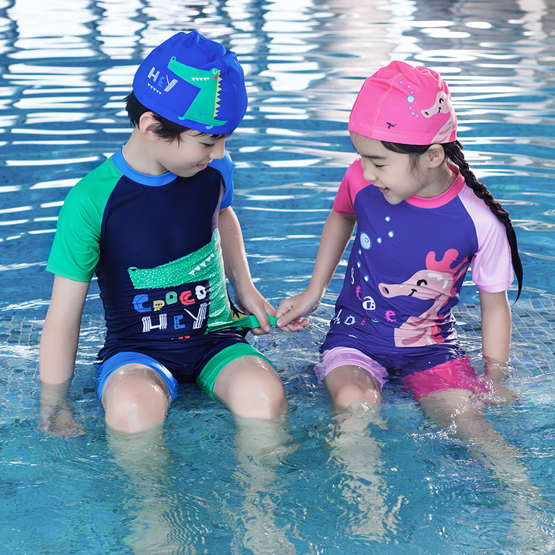 衣 Детский солнцезащитный купальный купальник плавание Изображение 1