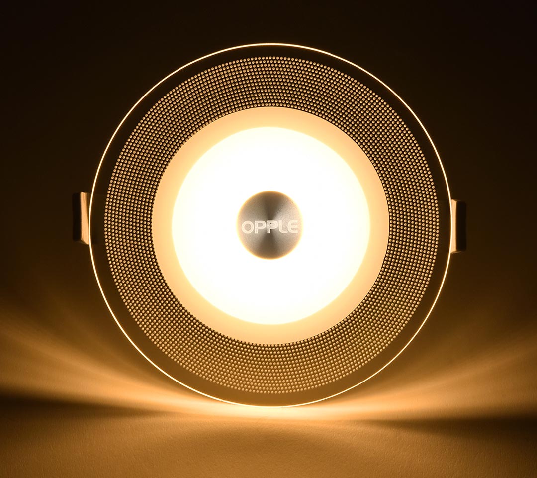 欧普led纯平导光筒灯白光