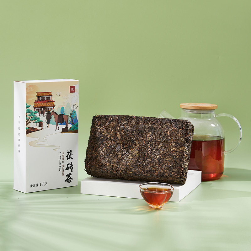 Pingzhang Anhua Black Tea Пять лет мнения кирпичный чай подарочная коробка Изображение 1